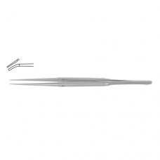 Diam-n-Dust™ Micro Dressing Forcep Curved Stainless Steel, 21 cm - 8 1/4" Tip Size 6.0 x 0.7 mm